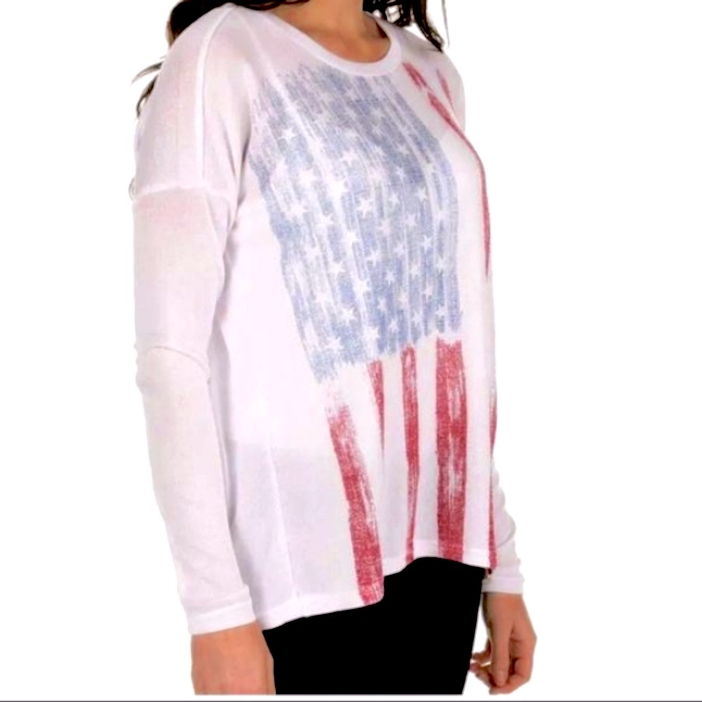 Lightweight Knit Flag Sweater